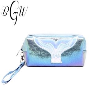 NWT LOF Mermaid Fin Blue Wristlet/Bag